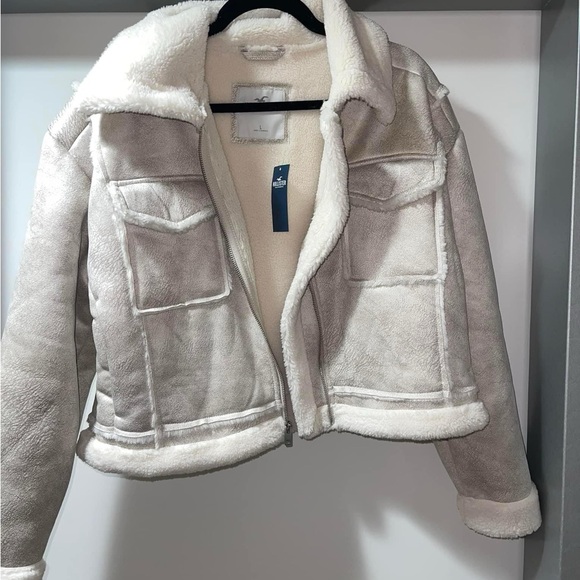 Hollister Shearling Biker Jacket - Picture 5 of 8